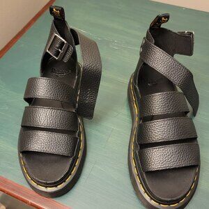 Doc Martens "Clarissa" Sandal  Black Leather 9